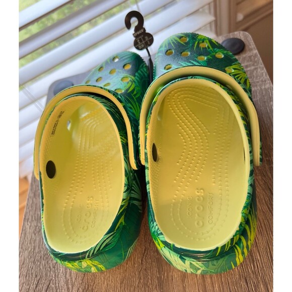 Crocs Tropical Platform Womens 4 Crocs Green Crocs Platform Crocs Rare Leaf S - Picture 5 of 12